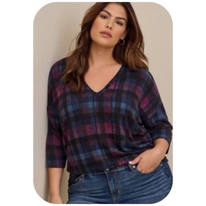 PLUS Torrid plaid top